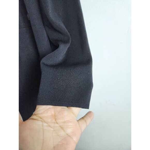 Exclusively Misook Women Black Knit Open Front Cardigan Jacket Size 1X - Picture 10 of 10